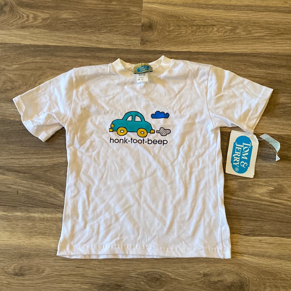 NWT Vintage Tom & Jerry Honk-Toot-Beep tshirt